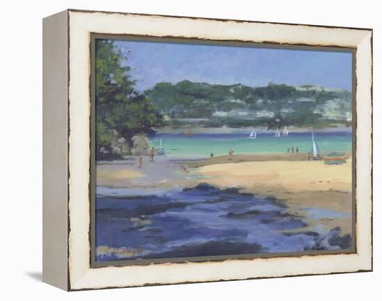 Salcombe Millbay Morning-Jennifer Wright-Framed Premier Image Canvas