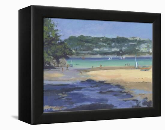 Salcombe Millbay Morning-Jennifer Wright-Framed Premier Image Canvas