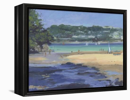 Salcombe Millbay Morning-Jennifer Wright-Framed Premier Image Canvas