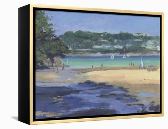 Salcombe Millbay Morning-Jennifer Wright-Framed Premier Image Canvas