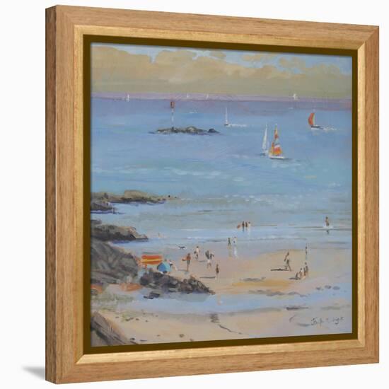 Salcombe Millbay Morning-Jennifer Wright-Framed Premier Image Canvas