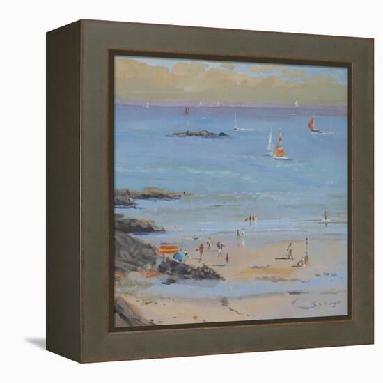 Salcombe Millbay Morning-Jennifer Wright-Framed Premier Image Canvas