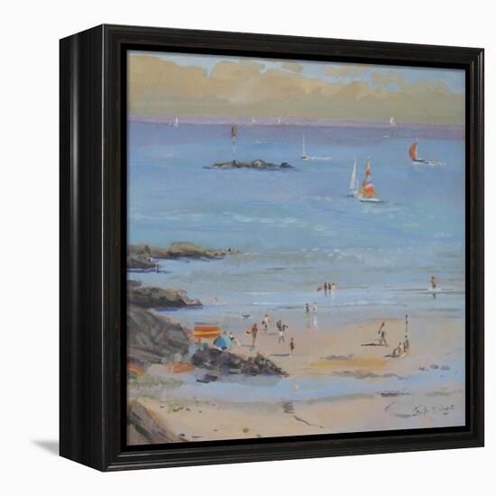 Salcombe Millbay Morning-Jennifer Wright-Framed Premier Image Canvas