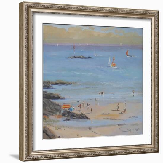 Salcombe Millbay Morning-Jennifer Wright-Framed Giclee Print