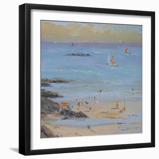 Salcombe Millbay Morning-Jennifer Wright-Framed Giclee Print