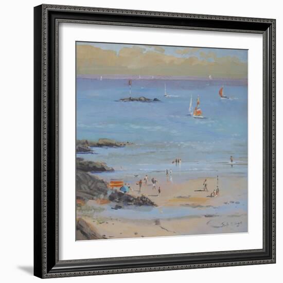 Salcombe Millbay Morning-Jennifer Wright-Framed Giclee Print