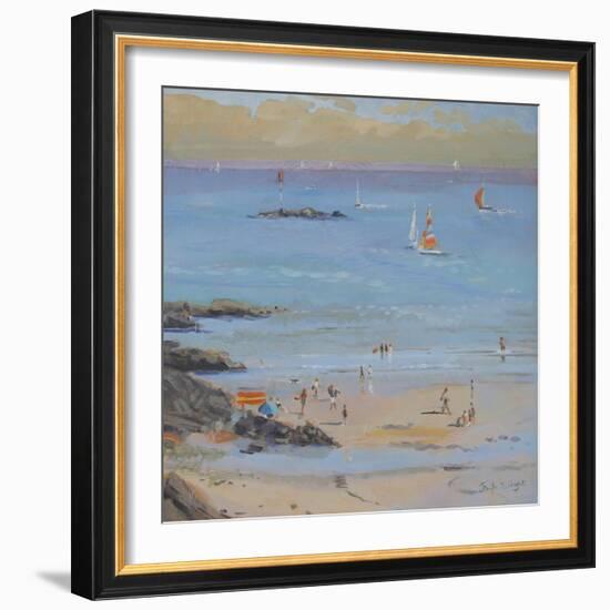 Salcombe Millbay Morning-Jennifer Wright-Framed Giclee Print