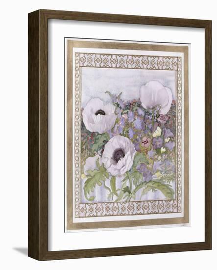 Salcombe Poppies-Lillian Delevoryas-Framed Giclee Print