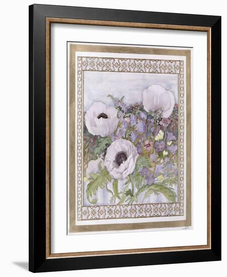 Salcombe Poppies-Lillian Delevoryas-Framed Giclee Print