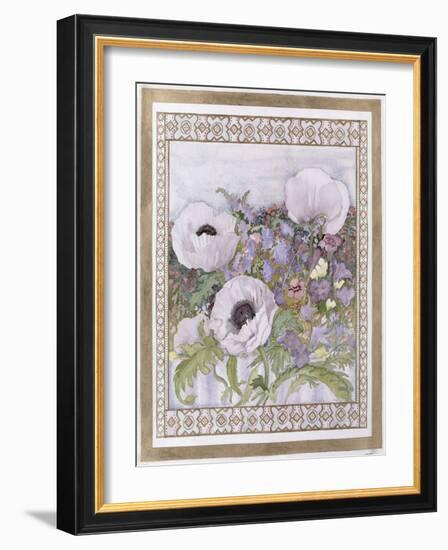 Salcombe Poppies-Lillian Delevoryas-Framed Giclee Print