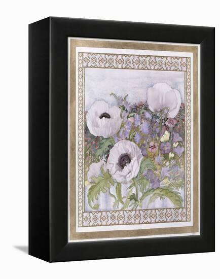 Salcombe Poppies-Lillian Delevoryas-Framed Premier Image Canvas