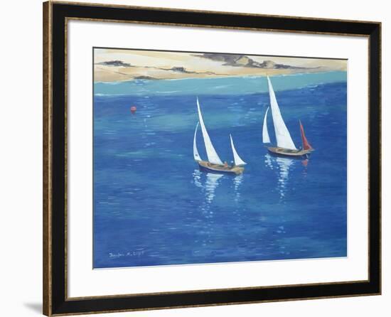 Salcombe - Racing Yawls, 2000-Jennifer Wright-Framed Giclee Print