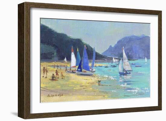 Salcombe Sailing Boats-Jennifer Wright-Framed Giclee Print