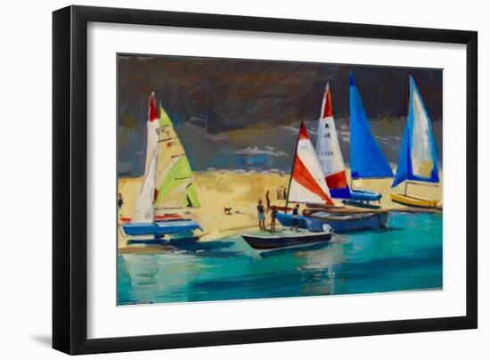 Salcombe Smalls Cove Dinghies-Jennifer Wright-Framed Giclee Print