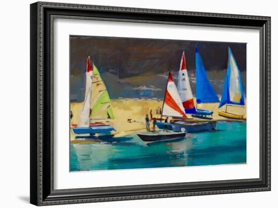 Salcombe Smalls Cove Dinghies-Jennifer Wright-Framed Giclee Print