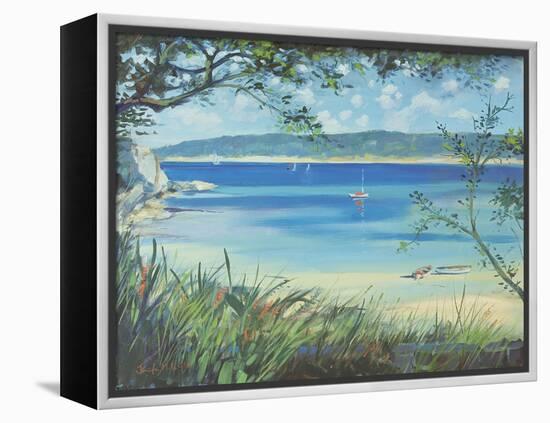 Salcombe, Southsands Beach, 2000-Jennifer Wright-Framed Premier Image Canvas