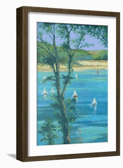 Salcombe Through The Trees-Jennifer Wright-Framed Giclee Print