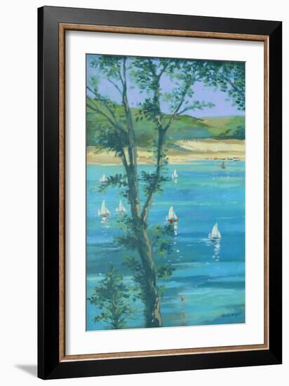 Salcombe Through The Trees-Jennifer Wright-Framed Giclee Print