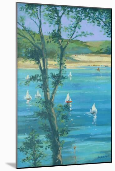 Salcombe Through The Trees-Jennifer Wright-Mounted Giclee Print