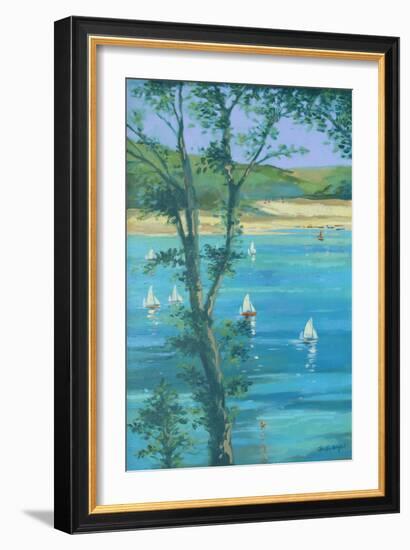 Salcombe Through The Trees-Jennifer Wright-Framed Giclee Print