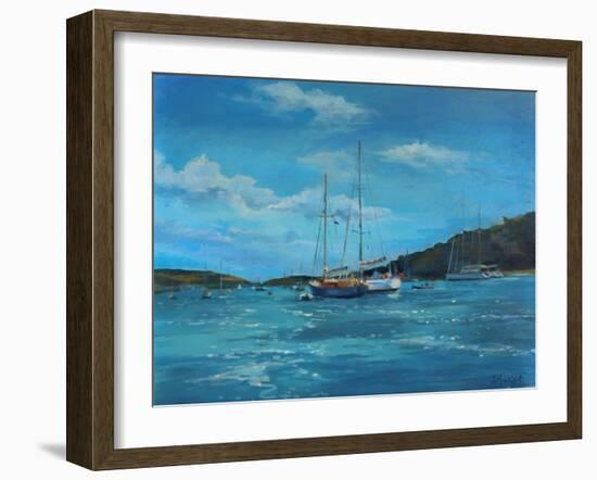 Salcombe Yachts, Perfect Day-Jennifer Wright-Framed Giclee Print