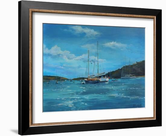 Salcombe Yachts, Perfect Day-Jennifer Wright-Framed Giclee Print