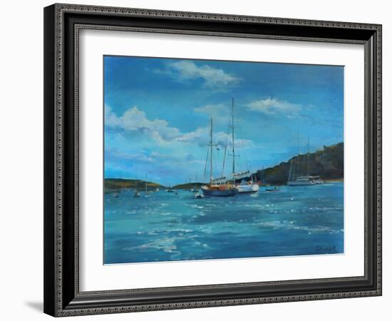 Salcombe Yachts, Perfect Day-Jennifer Wright-Framed Giclee Print