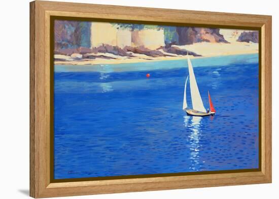 Salcombe - Yawl near Millbay, 1999-Jennifer Wright-Framed Premier Image Canvas