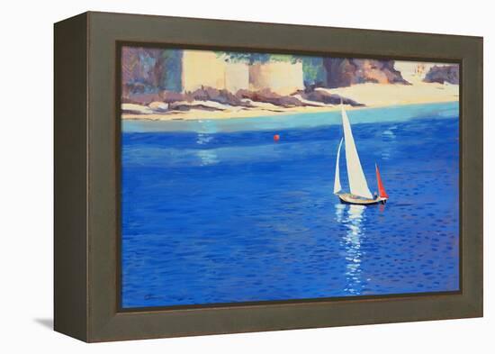 Salcombe - Yawl near Millbay, 1999-Jennifer Wright-Framed Premier Image Canvas