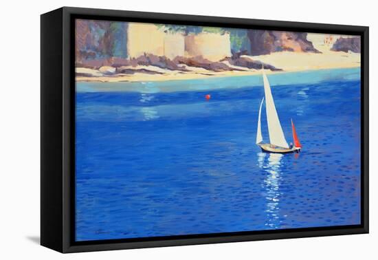 Salcombe - Yawl near Millbay, 1999-Jennifer Wright-Framed Premier Image Canvas