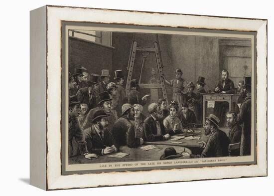 Sale in the Studio of the Late Sir Edwin Landseer, Lot 440, Landseer's Easel-George Goodwin Kilburne-Framed Premier Image Canvas