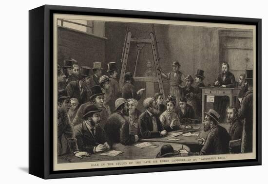 Sale in the Studio of the Late Sir Edwin Landseer, Lot 440, Landseer's Easel-George Goodwin Kilburne-Framed Premier Image Canvas