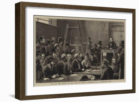 Sale in the Studio of the Late Sir Edwin Landseer, Lot 440, Landseer's Easel-George Goodwin Kilburne-Framed Giclee Print