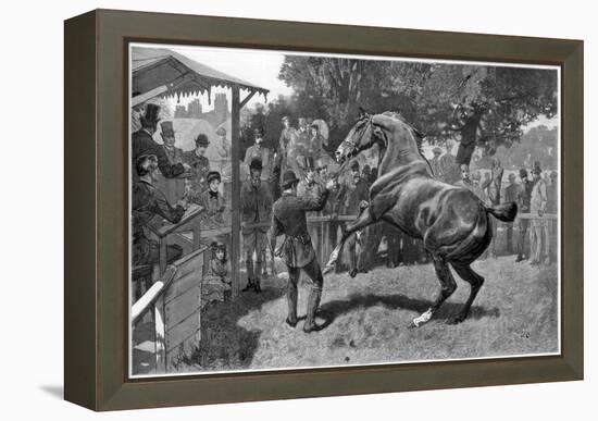 Sale of Hunters Raising and Objection, 1885-null-Framed Premier Image Canvas