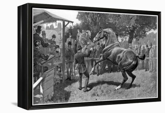 Sale of Hunters Raising and Objection, 1885-null-Framed Premier Image Canvas