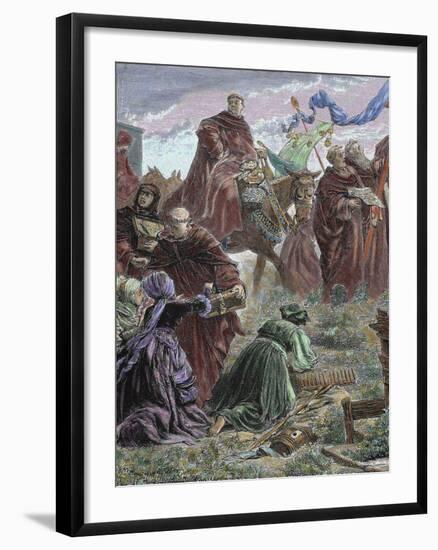 Sale of Indulgences in Germany in Opposition to the Doctrine Preached by Luther in His 95 Theses-Prisma Archivo-Framed Photographic Print