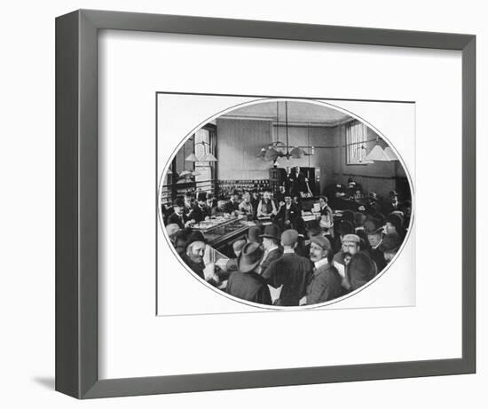 Sale of unredeemed goods at Debenham, Storr and Sons auction rooms, London, c1903-Unknown-Framed Photographic Print