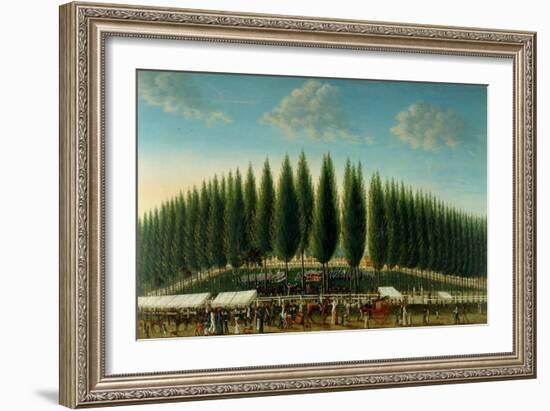 Salem Common on Training Day, 1808-George Ropes-Framed Giclee Print