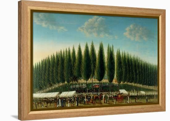 Salem Common on Training Day, 1808-George Ropes-Framed Premier Image Canvas