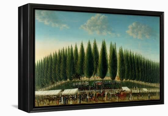 Salem Common on Training Day, 1808-George Ropes-Framed Premier Image Canvas