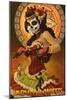 Salem, Massachusetts - Day of the Dead Marionettes-Lantern Press-Mounted Art Print