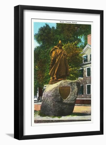 Salem, Massachusetts - View of the Roger Conant Statue-Lantern Press-Framed Art Print