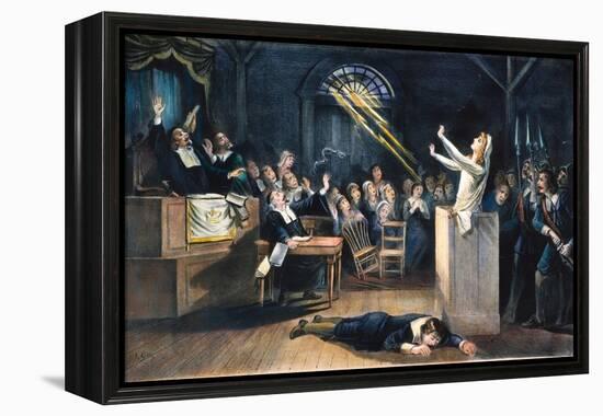 Salem Witch Trial, 1692-null-Framed Premier Image Canvas