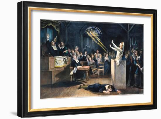 Salem Witch Trial, 1692-null-Framed Premium Giclee Print