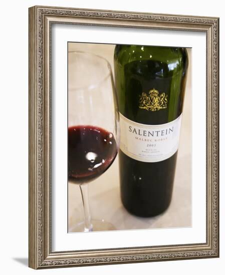 Salentein Malbec Roble Oak, Restaurant in Sheraton Hotel, Valle De Uco, Mendoza, Argentina-Per Karlsson-Framed Photographic Print