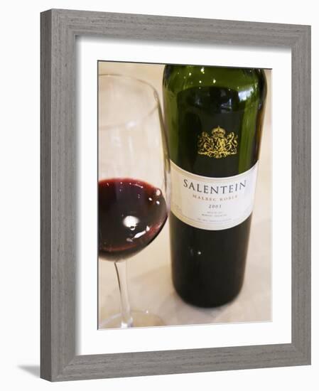 Salentein Malbec Roble Oak, Restaurant in Sheraton Hotel, Valle De Uco, Mendoza, Argentina-Per Karlsson-Framed Photographic Print