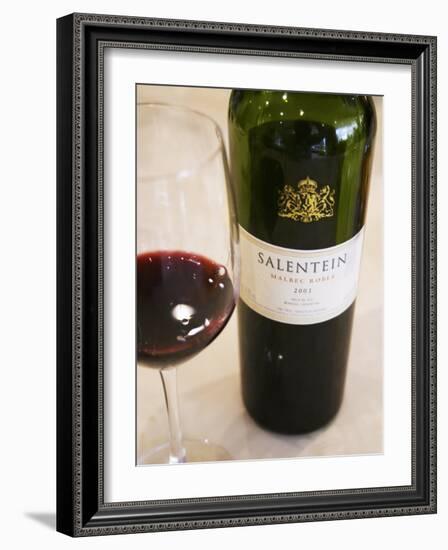 Salentein Malbec Roble Oak, Restaurant in Sheraton Hotel, Valle De Uco, Mendoza, Argentina-Per Karlsson-Framed Photographic Print