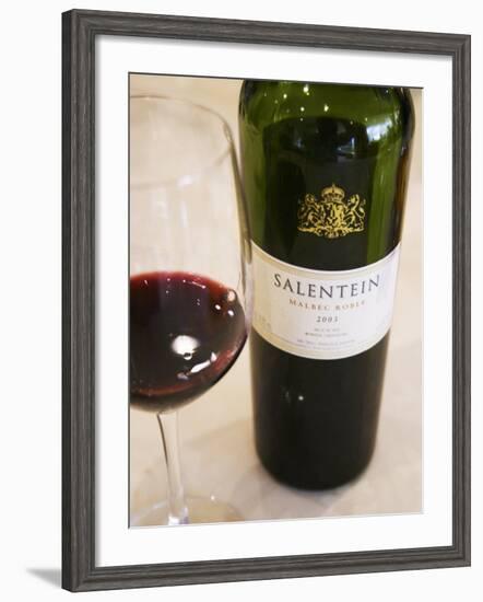 Salentein Malbec Roble Oak, Restaurant in Sheraton Hotel, Valle De Uco, Mendoza, Argentina-Per Karlsson-Framed Photographic Print