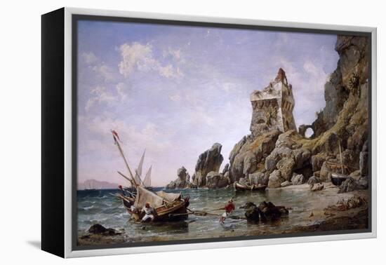 Salerno, Italy, 1849-Edward William Cooke-Framed Premier Image Canvas
