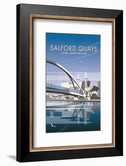 Salford Quays - Dave Thompson Contemporary Travel Print-Dave Thompson-Framed Giclee Print